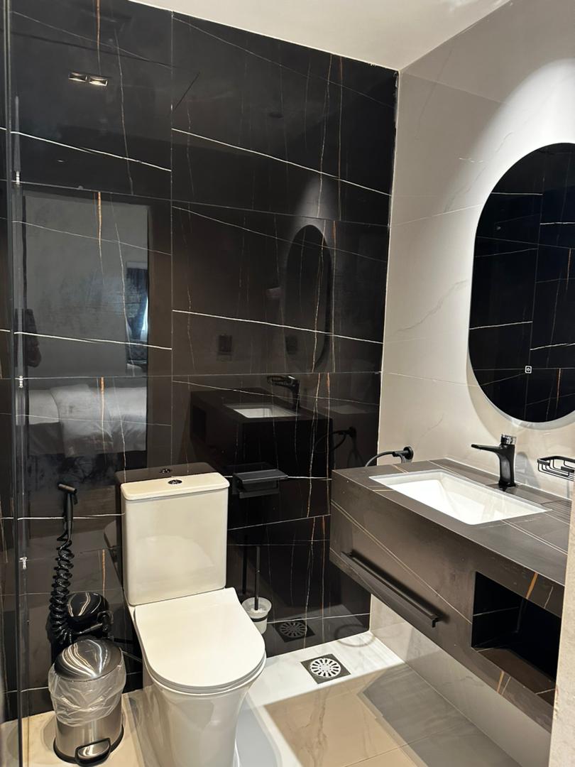 Marble bathroom at Ritz Hotel Juba